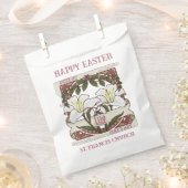 ハッピーイースター:平和と希望のヴィンテージリリー教会 フェイバーバッグ (クリップ留めされた状態)