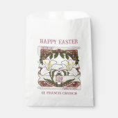 ハッピーイースター:平和と希望のヴィンテージリリー教会 フェイバーバッグ (正面)