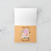 「ハッピーイースター、幸せな春」挨拶 カード (内部)