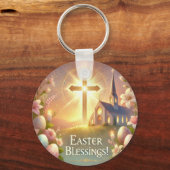 「ハッピーイースター：愛と笑いの日」 キーホルダー (正面)