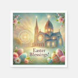 「ハッピーイースター：愛と笑いの日」 スタンダードカクテルナプキン
