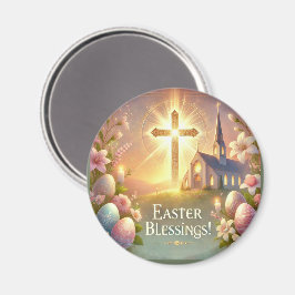 「ハッピーイースター：愛と笑いの日」 マグネット