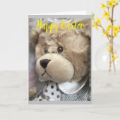 **ハッピーイースター** 「愛の全て」を持つ カード (黄色い花)