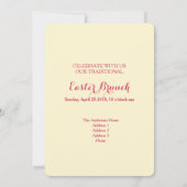 ハッピーイースター-招待状カード 招待状 (裏面)