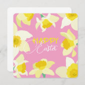 ハッピーイースター。 招待状 (正面/裏面)