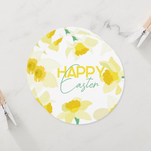 ハッピーイースター。 招待状 (正面/裏面インサイチュ)