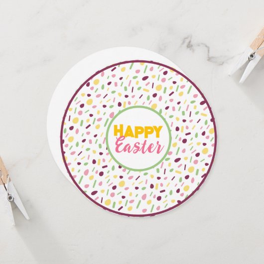 ハッピーイースター。 招待状 (正面/裏面インサイチュ)