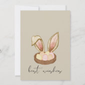 ハッピーイースター 招待状 (裏面)