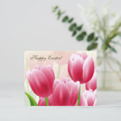 ハッピーイースター。春チューリップ シーズンポストカード (スタンド正面)