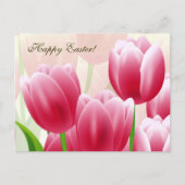 ハッピーイースター。春チューリップ シーズンポストカード (正面)