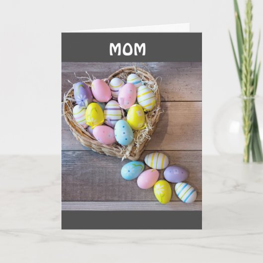 ハッピーイースター/春***MOM***イースターカード シーズンカード (正面)