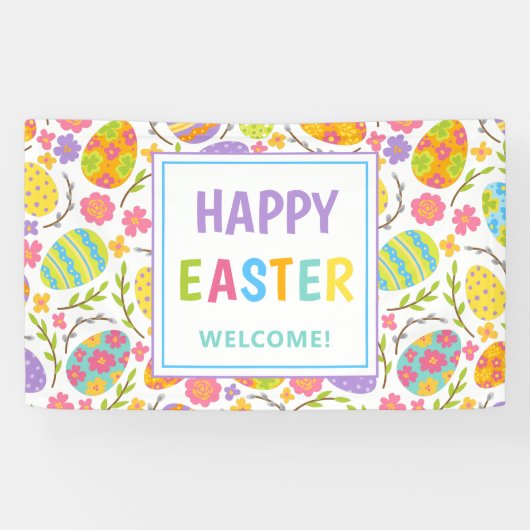 ハッピーイースター 横断幕 (横)