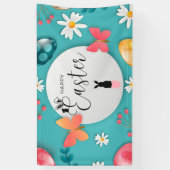 ハッピーイースター 横断幕 (縦)