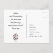 ハッピーイースター(民話)カスタマイズ可能カード ポストカード (裏面)