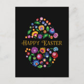 ハッピーイースター(民話)カスタマイズ可能カード ポストカード (正面)