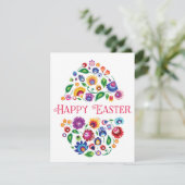 ハッピーイースター（民間伝承）カスタマイズ可能フラット カード (スタンド正面)