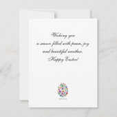 ハッピーイースター（民間伝承）カスタマイズ可能フラット カード (裏面)