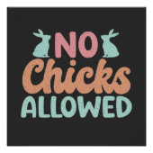 ハッピーイースター – 河合ベビーウサギ ポスター (正面)