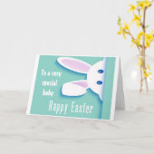 **ハッピーイースター**特別なチャイルドカードに カード (黄色い花)