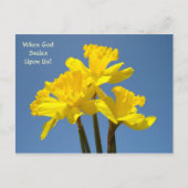 ハッピーイースター!神が我々にスマイルする時のカード シーズンポストカード (正面)