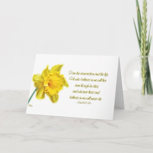 ハッピーイースター-私はresurrrectionおよび生命です シーズンカード (正面)