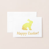 ハッピーイースター 箔カード (封筒付き正面)