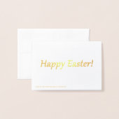 ハッピーイースター! 箔カード (裏面封筒付き)