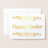 ハッピーイースター 箔カード (封筒付き正面)