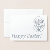 ハッピーイースター! 箔カード (封筒付き正面)