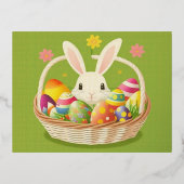 ハッピーイースター 箔シーズンポストカード (正面)