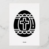 ハッピーイースター 箔招待状 (裏面)