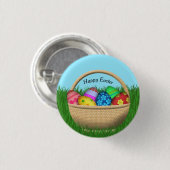 ハッピーイースター 缶バッジ (正面&裏面)