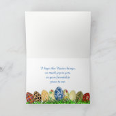 ハッピーイースター。親愛友。 シーズンカード (内部)