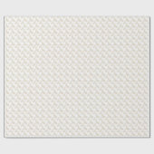 ハッピーイースター-金ゴールドバニーのパターン ラッピングペーパー (フラット)