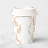 ハッピーイースター-金ゴールドバニーのパターン 紙コップ (右)