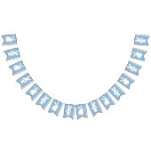 ハッピーイースター。青と白の市松模様にプライド。 バンティングフラッグ (全)