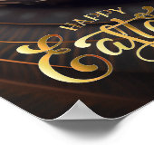 ハッピーイースター。魔法イースターエッグ ポスター (角)