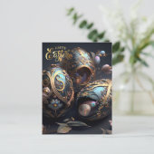 ハッピーイースター。魔法イースターエッグ ポストカード (スタンド正面)