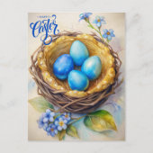ハッピーイースター。魔法イースターエッグ ポストカード (正面)