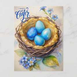ハッピーイースター。魔法イースターエッグ ポストカード