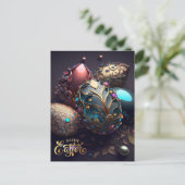 ハッピーイースター。魔法イースターエッグ ポストカード (スタンド正面)