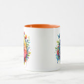 ハッピーイースター:鮮やか水彩復活卵 マグカップ (中央)