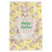 ハッピーイースター（黄色） ミディアムペーパーバッグ (裏面)