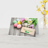 ハッピーイースター**MOM**特別カードだと思う カード (黄色い花)