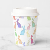ハッピーイースター- Rainbow Bunny's pattern 紙コップ (裏面)