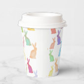 ハッピーイースター- Rainbow Bunny's pattern 紙コップ (右)