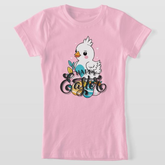 ハッピーイースター Tシャツ (レイダウン)