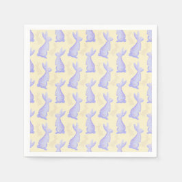 ハッピーイースター- Violet Bunny's pattern スタンダードカクテルナプキン