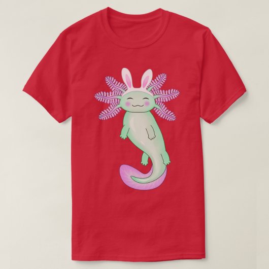 ハッピーイースターaxolotl (3) tシャツ (デザイン正面)