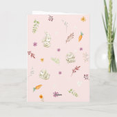 ハッピーイースターBunnies写真 シーズンカード (裏面)